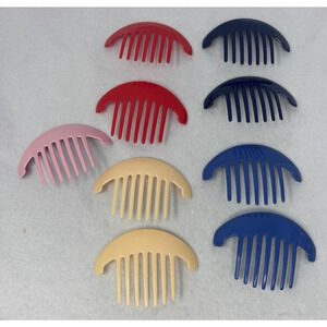 Vtg GOODY TZERS Hair Cincher Clip Banana Comb Large 5 inch Lot Of 4 Sets 80's